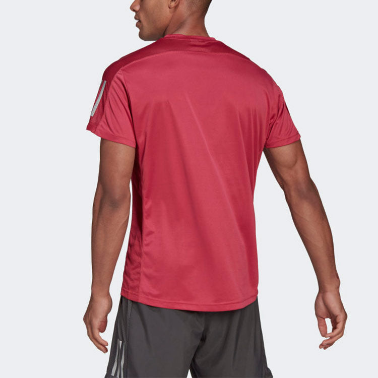 adidas Casual Sports Quick Dry Reflective Short Sleeve Red GJ9967