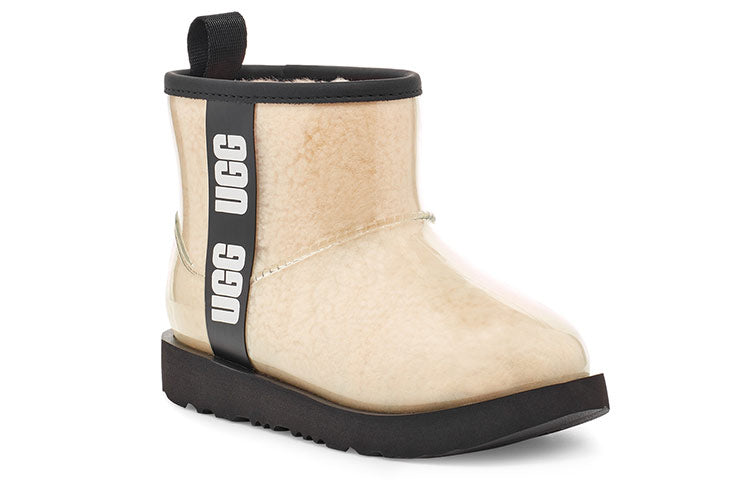 (GS) UGG Classic Clear Mini II Boot 'Natural Black' 1112386K-NBLC