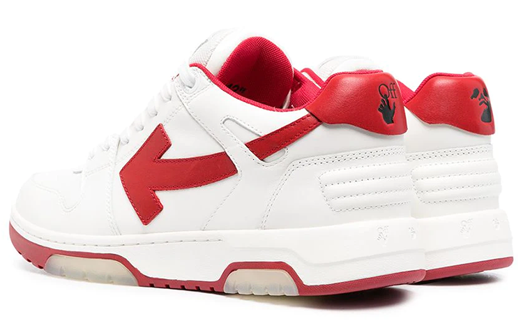 Off-White Out Of Office Low-Top Sneaker 'White Red' OMIA189R21LEA0010125