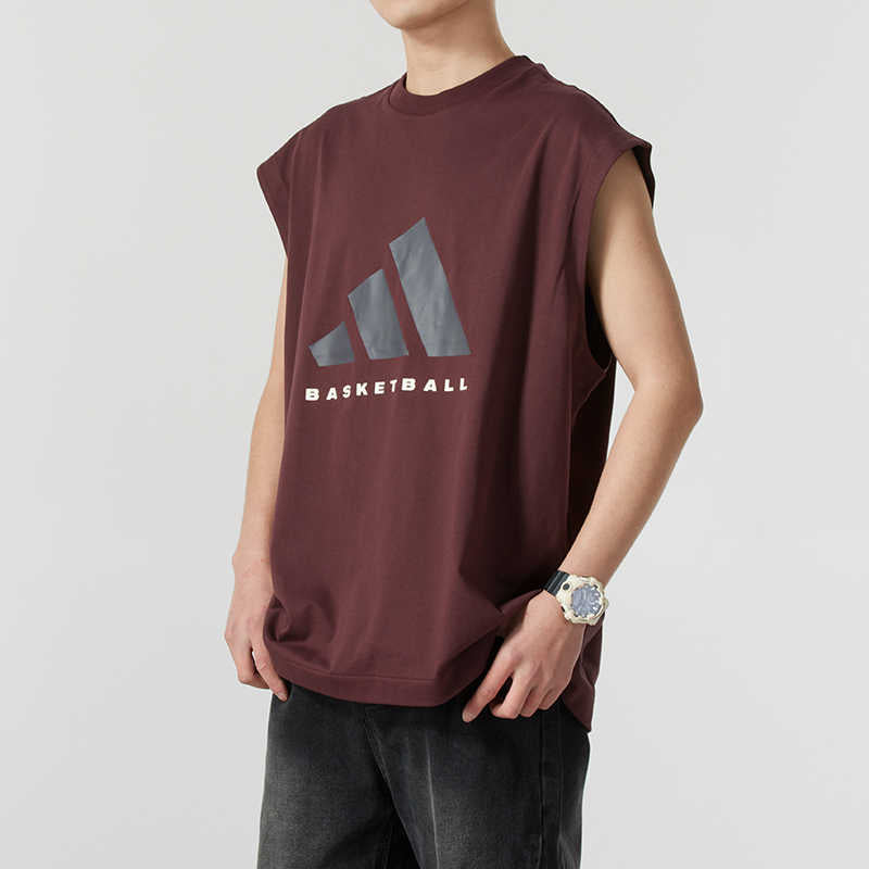 adidas Basketball Vest Asia Sizing 'Aurora Ruby' JD6133