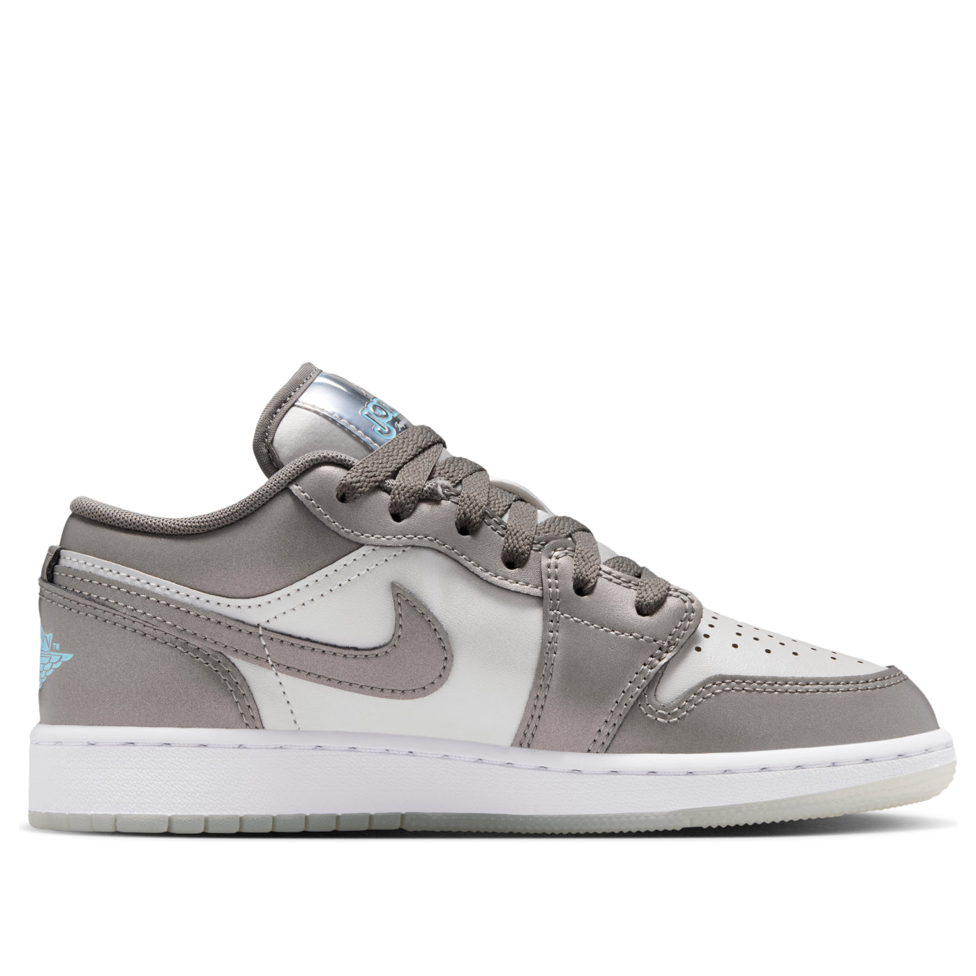(GS) Air Jordan 1 Low SE 'Flat Pewter Blue Chill'  HV4398-014