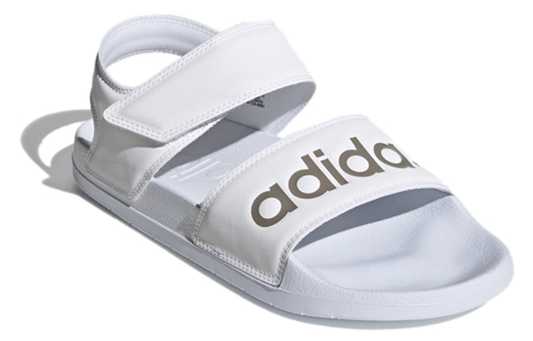 (WMNS) adidas Adilette Sandal 'White Champagne Metallic' H03266