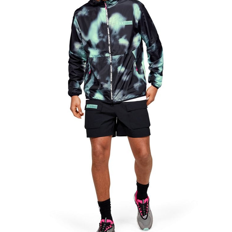 Under Armour Unisex Summit Tie Dye Hooded Jacket Black 1359139-001
