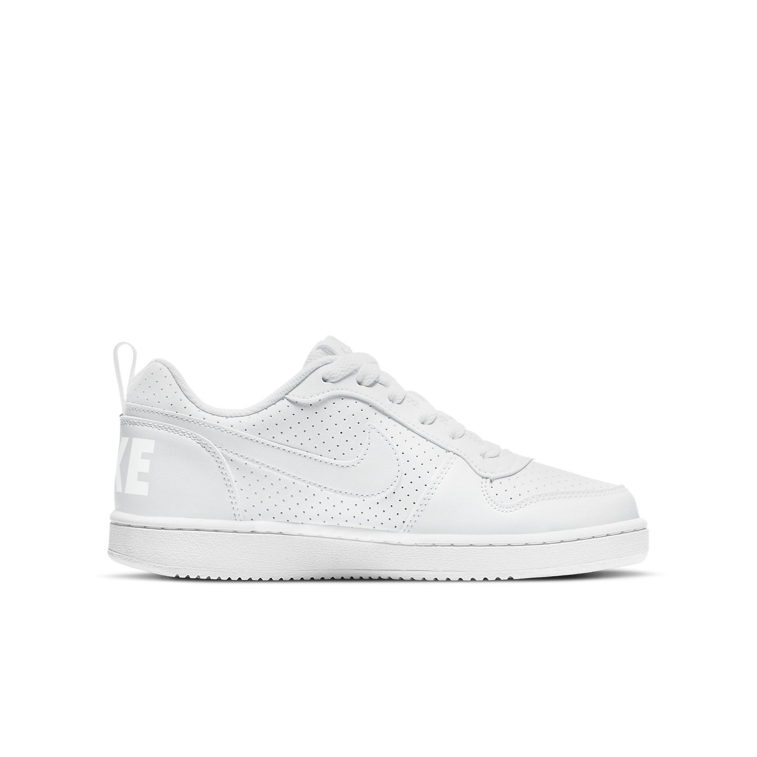 (GS) Nike Court Borough Low 'All White' AV3171-100