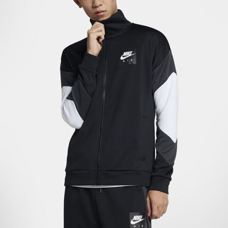 Nike Air Casual Sports Stand Collar Long Sleeves Jacket Black AJ5321-010