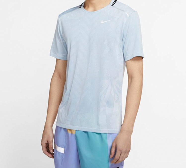 Nike TechKnit Wild Run Dri-Fit Running Short Sleeve Blue CJ5815-424