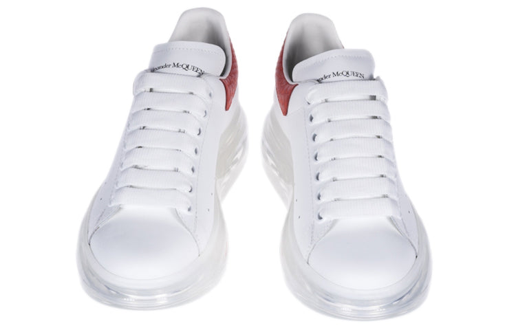 (WMNS) Alexander McQueen Oversized Sneaker in Optic 'White Lust Red' 650796WHZ4V9676