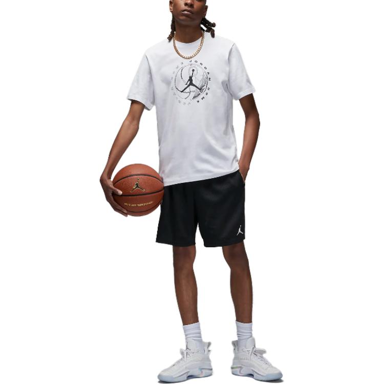 Air Jordan Dri-FIT Sport Graphic T-Shirt 'White Dark Shadow' DX9601-100