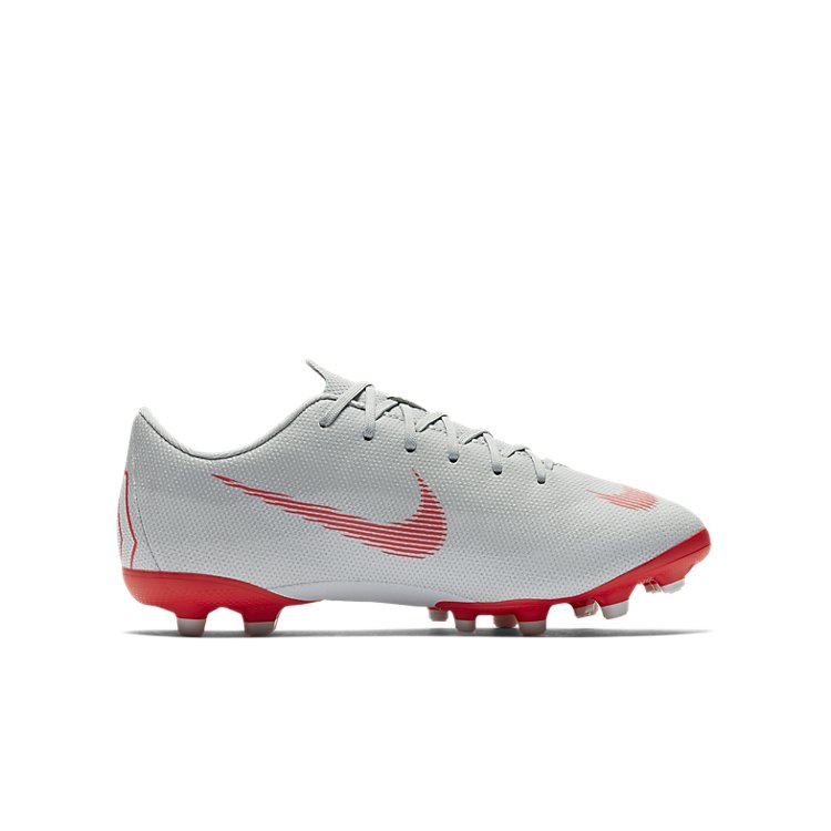 (GS) Nike Mercurial Vapor 12 Academy MG 'Wolf Grey Crimson' AH7347-060