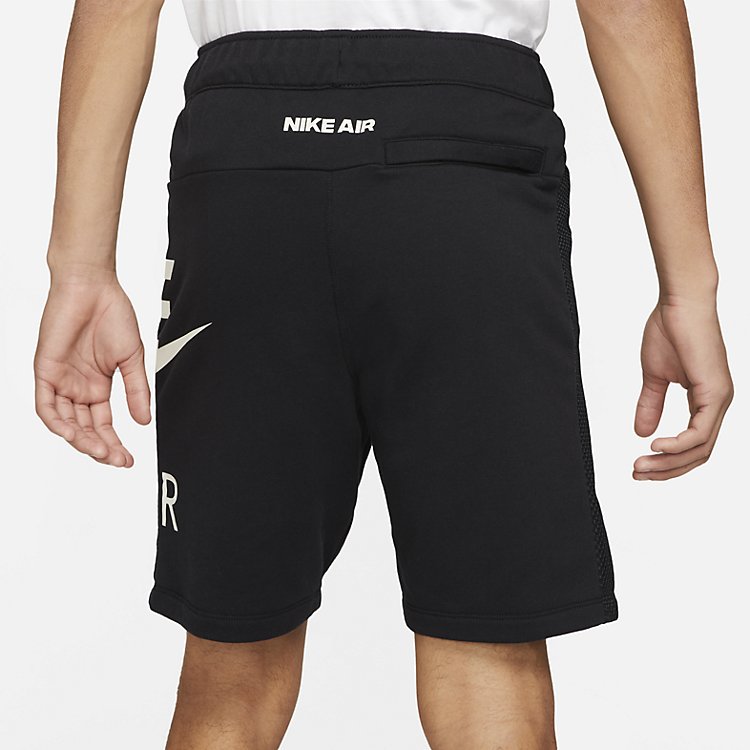 Nike Sportswear Air French Terry Shorts 'Black White' DM5211-010