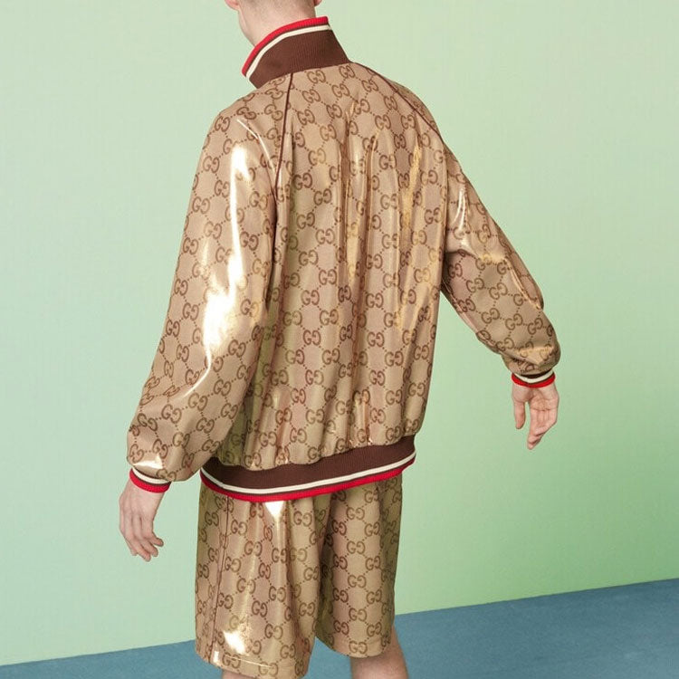 Gucci GG Technical Jersey Zip Jacket 'Gold' 737363-XJFFG-2486