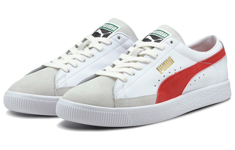 PUMA Basket Vtg Casual Shoes White/Red/Grey 374922-02