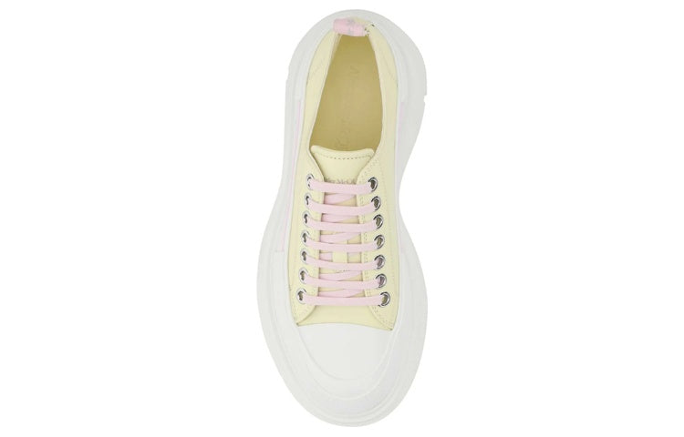 (WMNS) Alexander McQueen Tread Slick Sneakers 'Yellow White' 702042WHZ627157