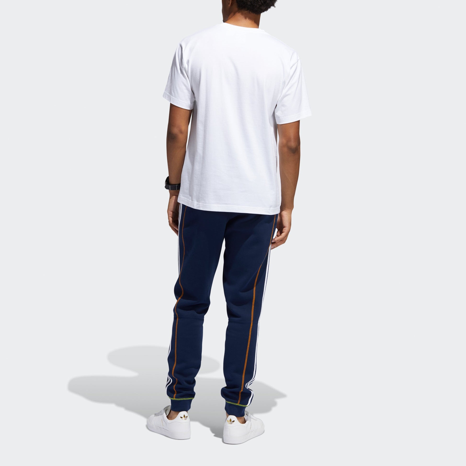 adidas originals Summer Tongue L Printing Logo Sports Round Neck Short Sleeve White GN3900