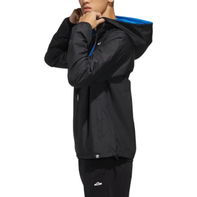 adidas originals Reversible Windbreaker Jacket 'Blue Bird Black' FK9978