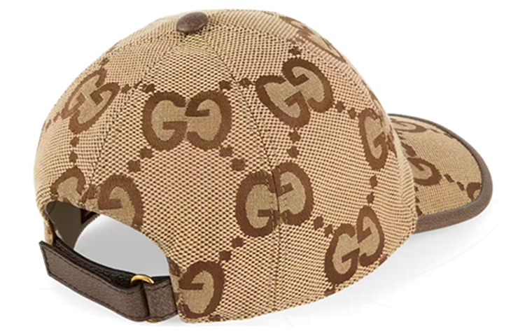 (WMNS) Gucci Jumbo GG Canvas Baseball Hat 'Camel Ebony' 681264-3HAGJ-2564
