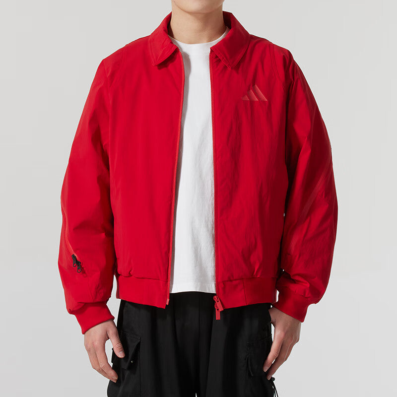 adidas CNY Woven Jacket Asia Sizing 'Red' JZ4193