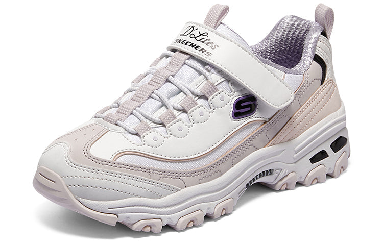 (GS) Skechers Marathon Running Shoes 'White Pink Black' 302526L-WLV
