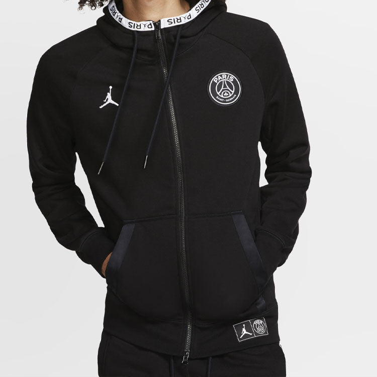 Air Jordan Cat Paris Saint-Germain Full-length zipper Cardigan Fleece BQ8347-010