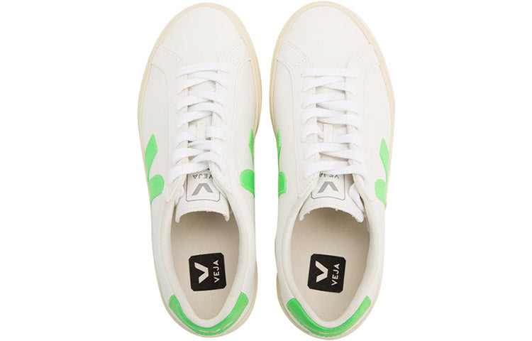 Veja Esplar Logo Chromefree 'White Neon Green' EO052571