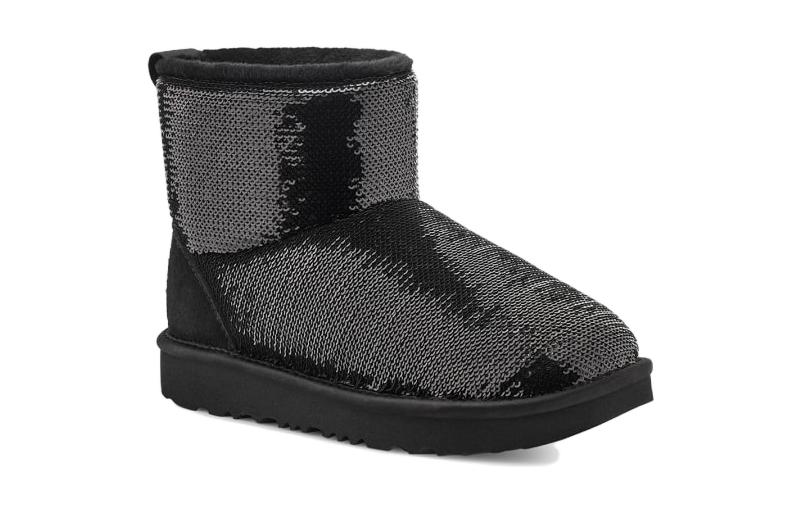 (GS) UGG Classic Mini 'Mirror Ball Boots' 1143708K-BLK