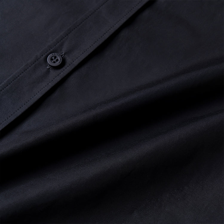Balenciaga Gaffer Long Sleeve Shirt Large Fit 'Black' 719874TYB181000