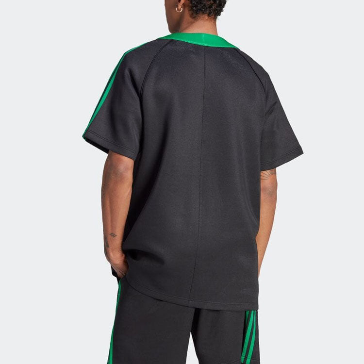 adidas Adicolor Classics+ Short Sleeve Shirts (Gender Neutral) Asia Sizing 'Black Green' II5782