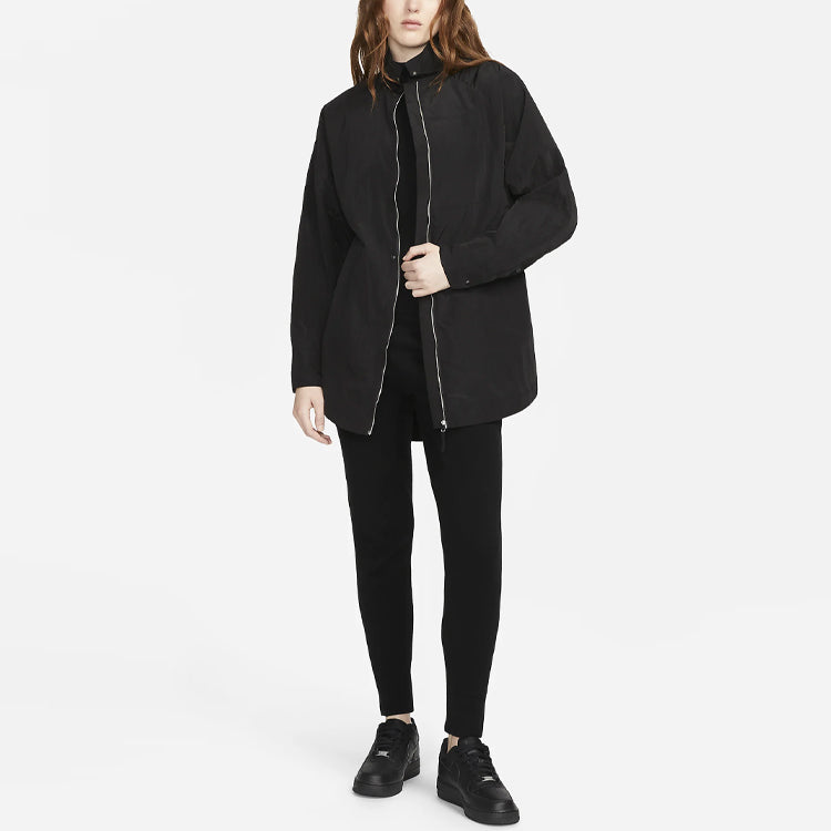 (WMNS) Nike ESC Woven Shirt Jacket 'Black' DR5399-010