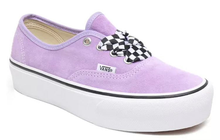 Vans Checkerboard Lace Authentic Platform 20 'White Purple' VN0A3AV8S1V