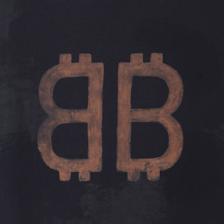 Balenciaga Crypto T-shirt Oversized 'Black Faded' 739028TOVN81055