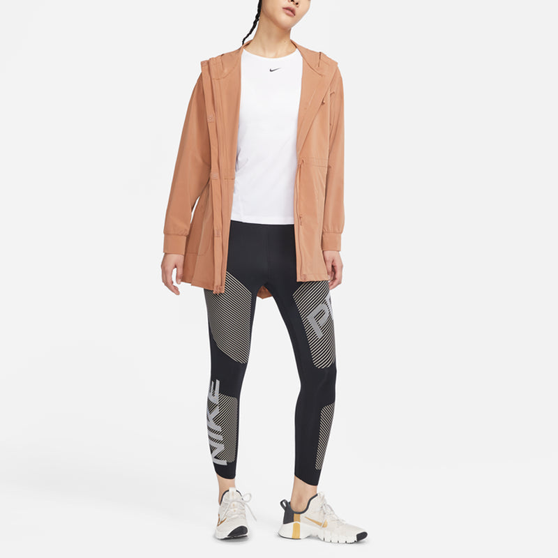 (WMNS) Nike AS W NK DF BLISS LUXE ANORAK MINERAL CLAY DH3528-215