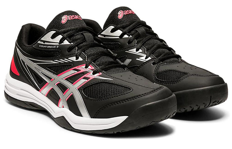 (WMNS) ASICS Court Break 2 Running Shoes Black/Silver 1073A013-003