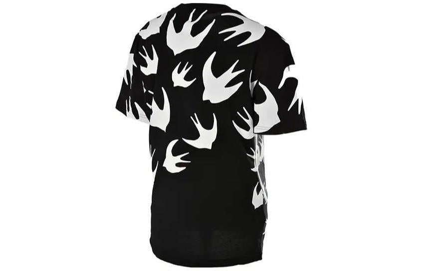 (WMNS) Alexander McQueen Logo Monogram T-Shirt 'Black' 624665-RSI40-1000