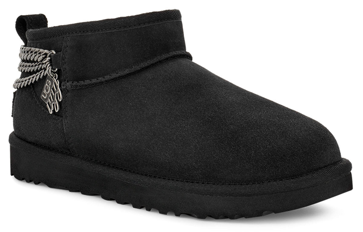 (WMNS) UGG Classic Ultra Mini Chains 'Black' 1117933-BLK