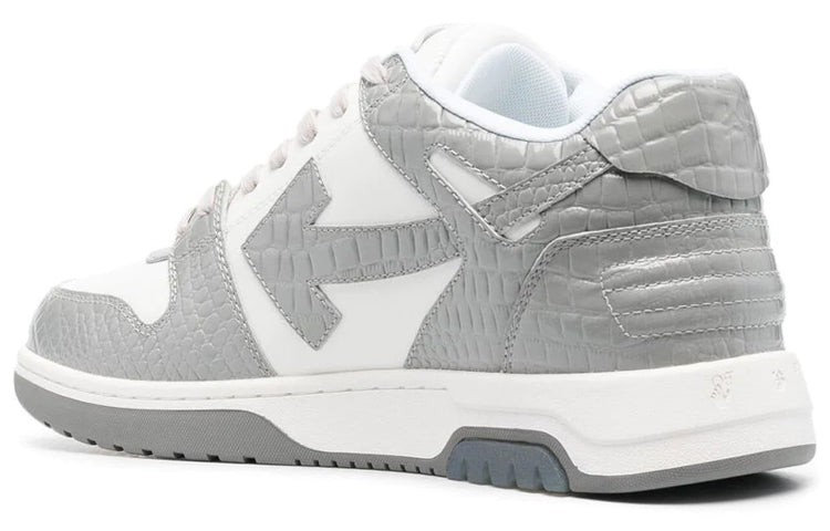 Off-White Out Of Office Croco Print Sneaker 'Grey White' OMIA189F22LEA0040109