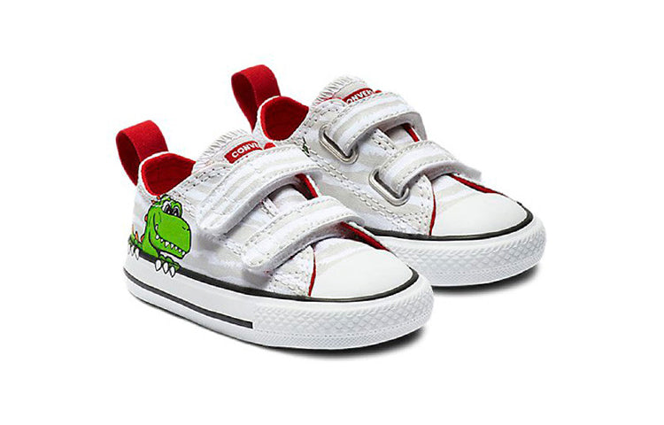 (TD) Converse Chuck Taylor All Star 2V OX 'White Green' 763573C