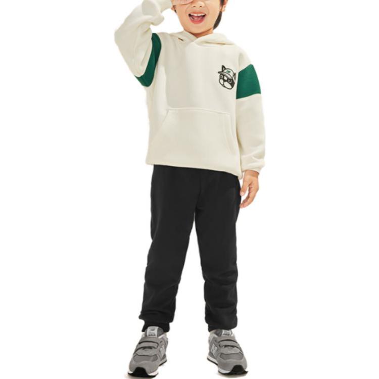 (GS) New Balance Casual Hoodie 'White Green' 7CD12053-IV