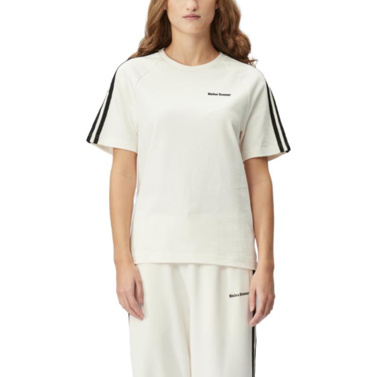 adidas x Wales Bonner T-Shirt Asia Sizing 'White Black' IT9788