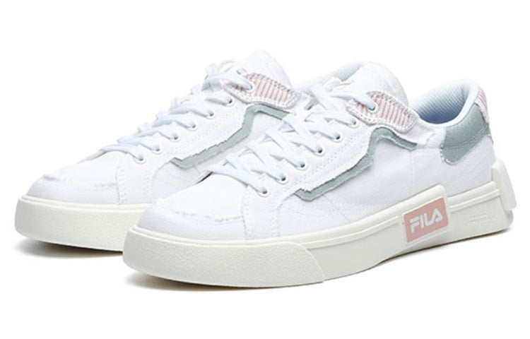 (WMNS) FILA FUSION Canvas Skate Shoes 'White' T12W228207FSW
