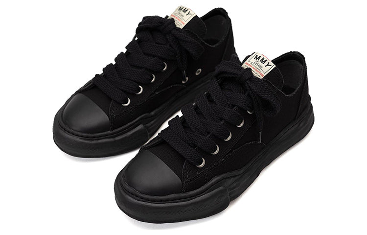 Maison MIHARA YASUHIRO PETERSON OG Sole Canvas Low-top Sneaker 'Black' A01FW702-BLKBLK