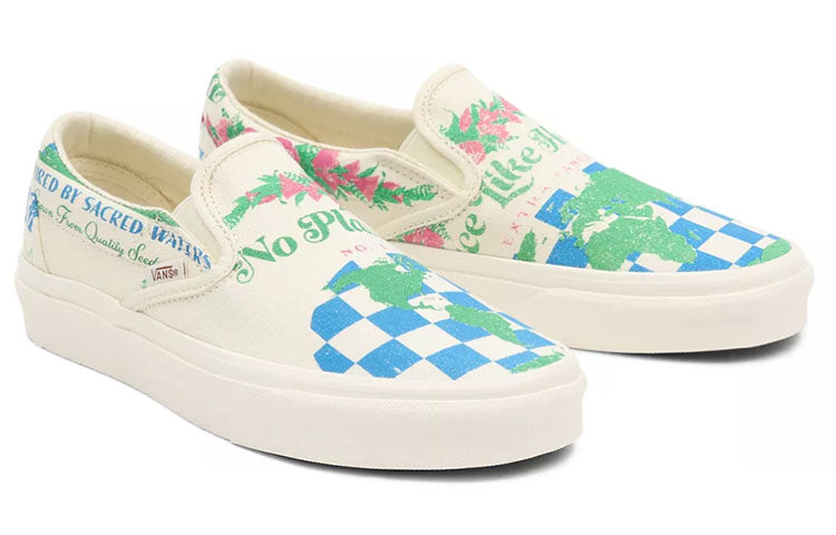 Vans Classic Slip-On Eco Theory 'White Blue' VN000XG8AS1