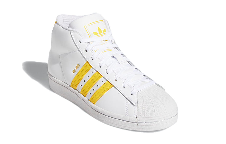 (GS) adidas originals Pro Model J 'White Yellow' FV4982