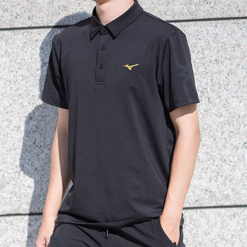 Mizuno Quick Dry Polo Shirt 'Black' P2CC23Z5