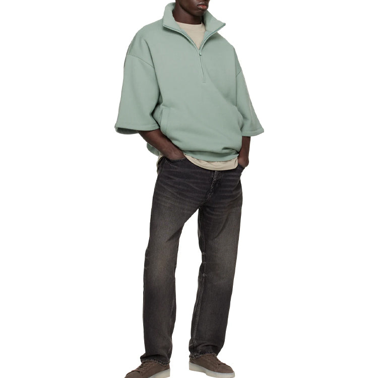 Fear of God Essentials SS23 3/4 Half-Zip Sweatshirt 'Sycamore' 192BT224311F
