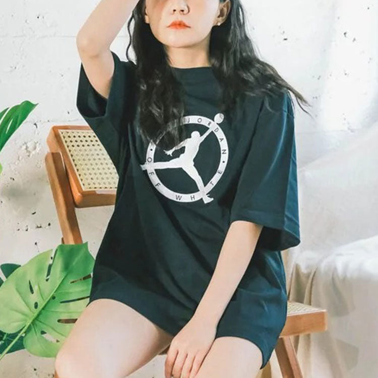 Air Jordan x Off-White MJ T-Shirt Asia Sizing 'Black White Forest Green' DM0062-010