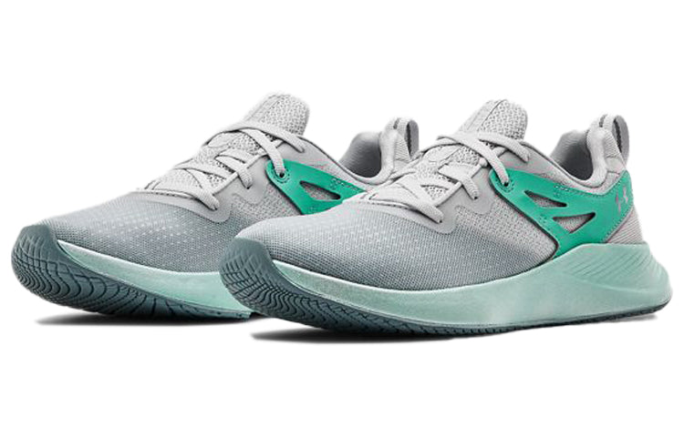 (WMNS) Under Armour Charged Breathe TR 2 'Halo Grey Radial Turquoise' 3022617-101