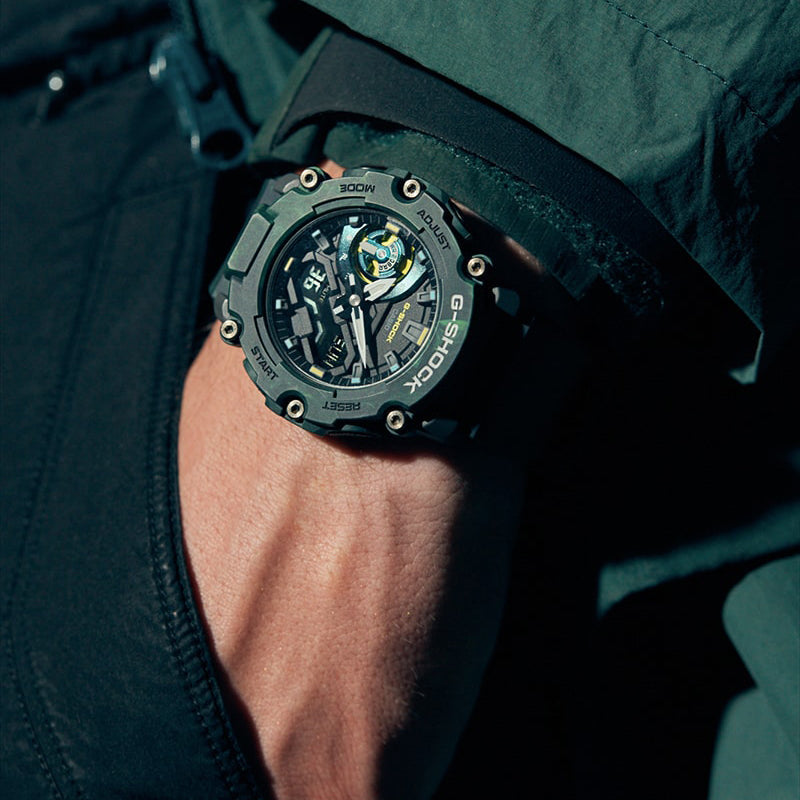 CASIO G-Shock Analog-Digital 'Green' GA-2200MFR-3APR