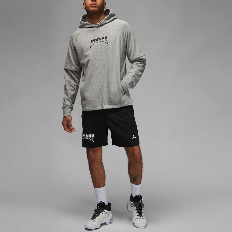 Air Jordan Dri-FIT Sport Graphic Fleece Pullover Hoodie 'Grey' FB7570-063