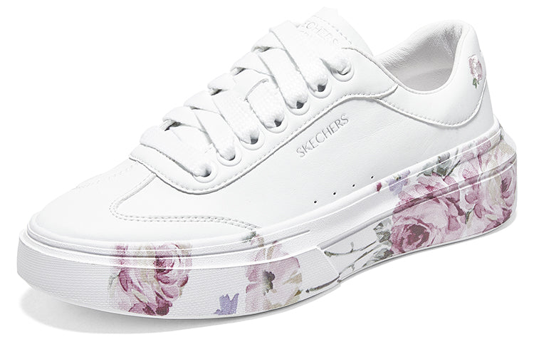 (WMNS) Skechers Cordova Classic-Painted Florals 'White' 185062-WHT