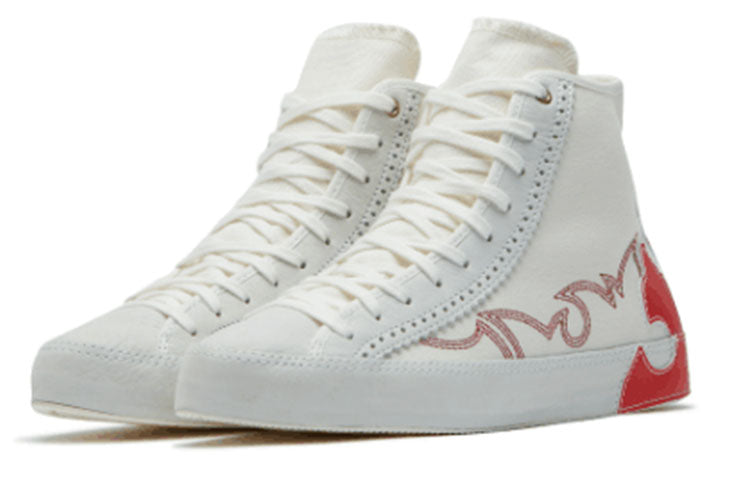 (WMNS) Converse Chuck Taylor All Star Sasha High Top Canvas Le Egret Red 565003C